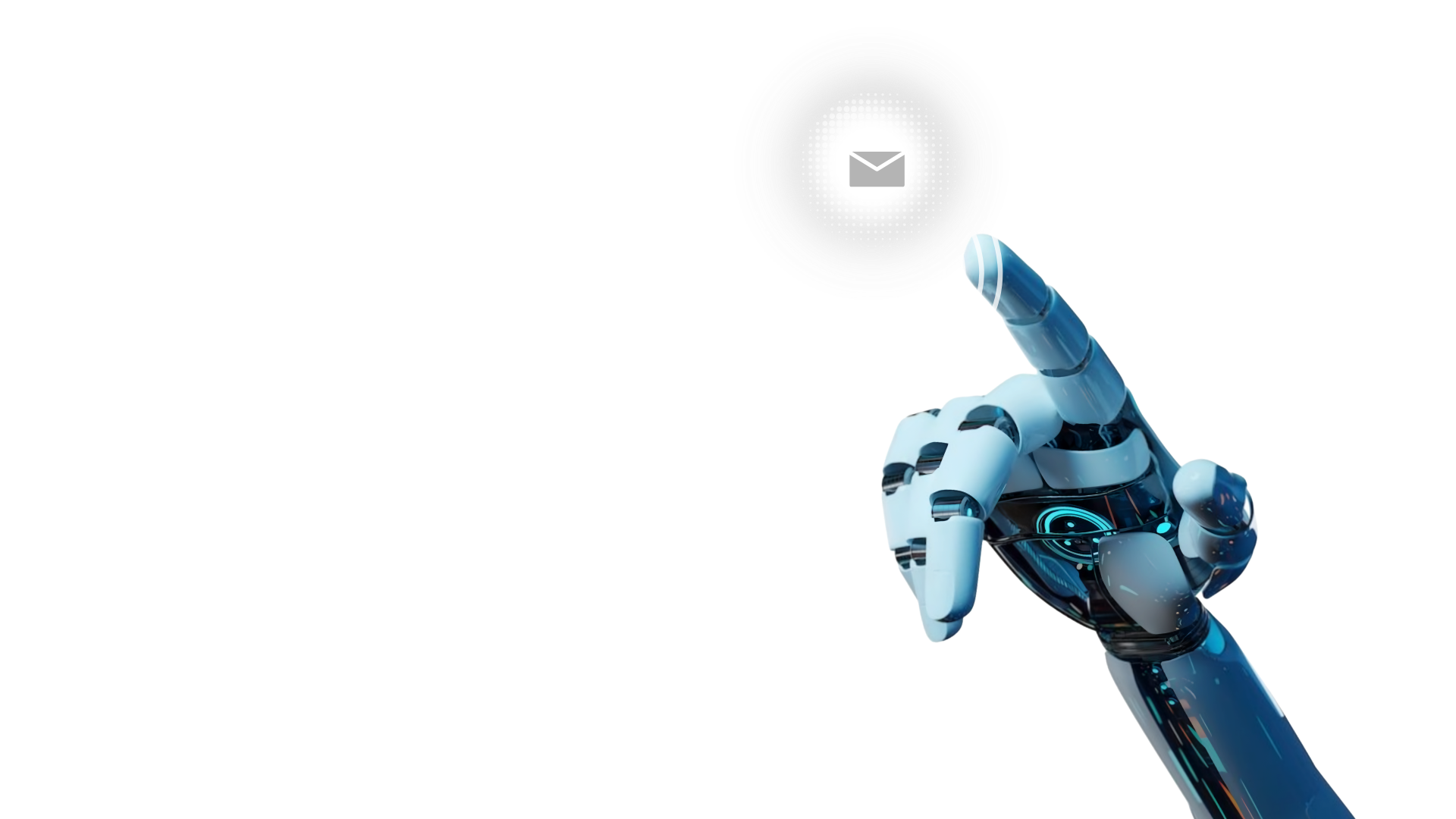 AI Robotic Arm recovering lost CRM contacts in real-time